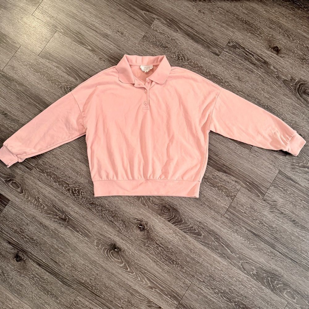 Pomander Place Pink Polo Sweatshirt